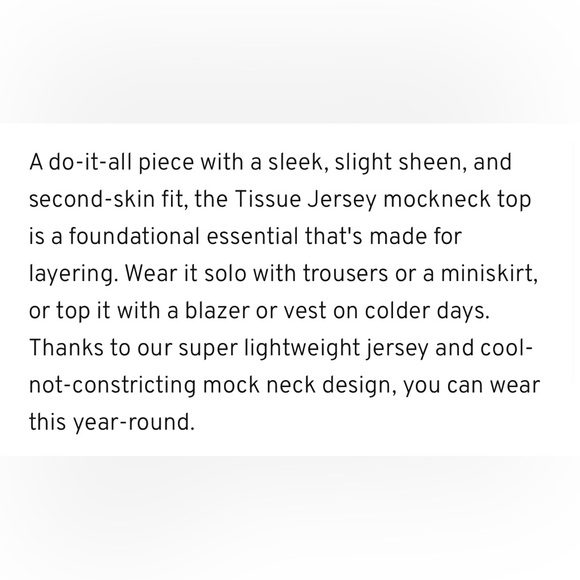 Mayson the Label tissue jersey mock neck in black - Picture 5 of 9